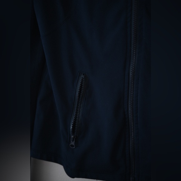 Athletic Zip-Up Jacket 90 Degree By Reflex Navy Blue Sheer Mesh Panels Size M - Picture 9 of 14
